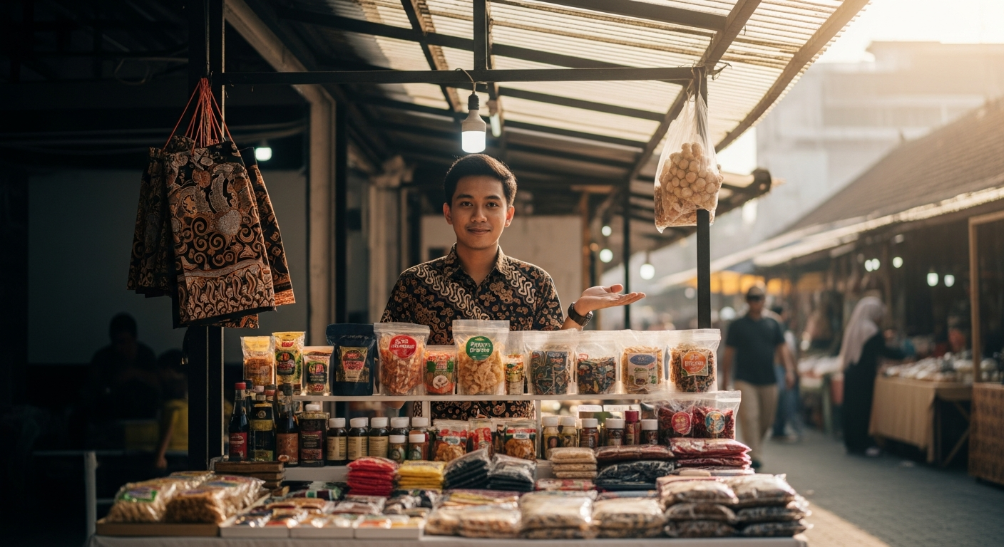 Indonesian entrepreneur building a business app