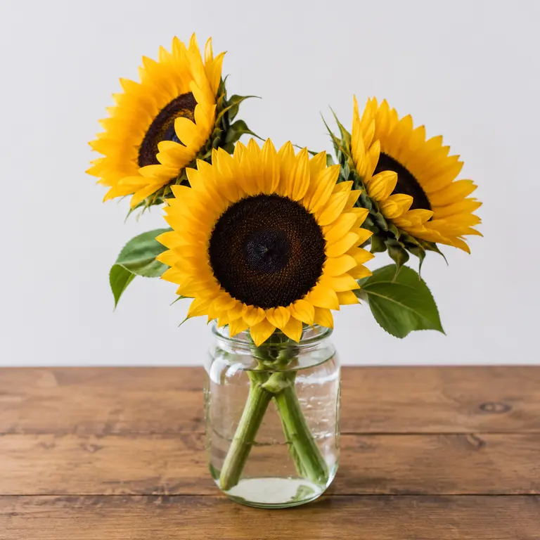 Sunflower jar